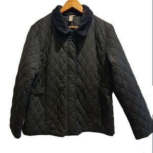 White Stag Women's Quilted Jacket XL (16-18) Black,Pockets,Puffer, Winter Jacket